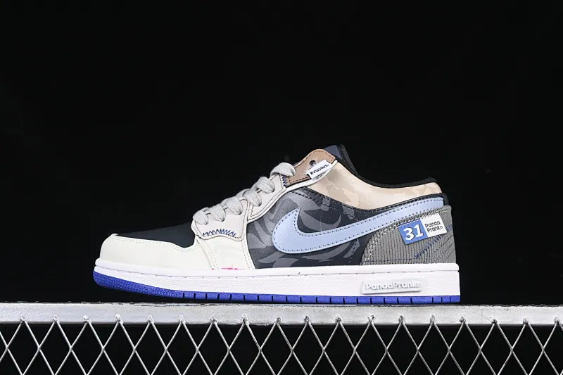 All categories Air Jordan Jordan series basketball shoes Air Jordan 1 Low Air Jordan 1 Low AJ1 Joe 1 Panda Prank Flying Skyline Burning Black Brown Blue Low-top Retro Basketball Shoes 553558-154